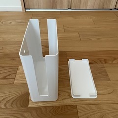 山崎実業　ルーター収納　ケース　重ねられるの画像