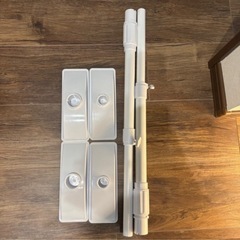 【使用期間2ヶ月】無印良品 ステンレスユニットシェルフ　オーク材の画像