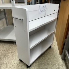 リユースのサカイ東金店 キャスター付き本棚 白 TJ13061の画像