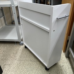 リユースのサカイ東金店 キャスター付き本棚 白 TJ13061の画像