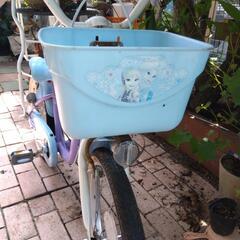 子供用18インチ自転車　アナと雪の女王の画像