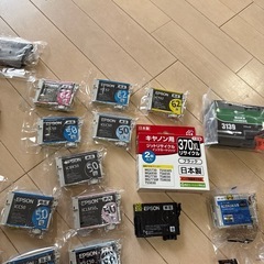 キヤノン　エプソン　純正　サードパーティ製様々　インクまとめ売りの画像