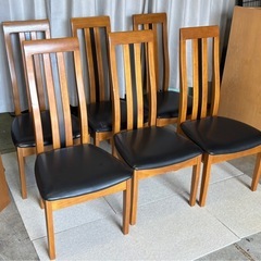 ダイニングチェア6脚セット ハイバックタイプ  札幌市の画像