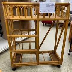 リユースのサカイ東金店 ラタン製チェスト ※上皿割れあり TJ13064の画像