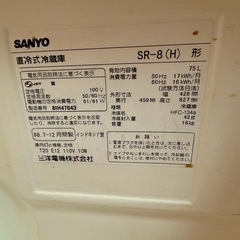 冷蔵庫、テーブル差し上げますの画像