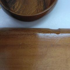 木の食器　サラダボウル＆フォークセットの画像