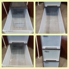 [八5744]  Fits   衣装ケース　プラケース　3個セット　外形寸法　幅385㎜  奥行き740㎜  高さ300㎜の画像