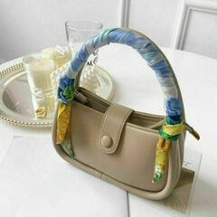 AA62 スカーフ ストール バンダナ ハンカチ 上品 男女兼用 シンプル オシャレ  の画像