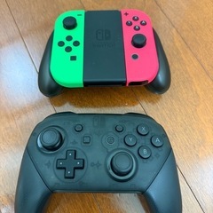 任天堂 Nintendo Switch+プロコン+追加コントローラー（あつまれ どうぶつの森版ですがソフトは付帯しておりません）の画像
