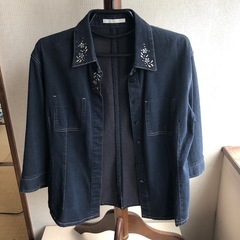 薄手のレディース　デニムジャケット　サイズ40