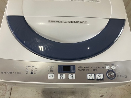 J316⭐️SHARP 2016年製　5.5㌔洗い　全自動電気洗濯機