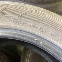 無料タイヤ　205/55R17の画像