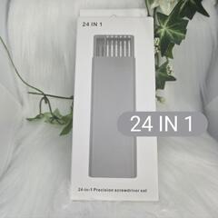 AA76 精密ドライバーセット 修理 分解 スマホ タブレット ゲーム機 DIY ツール 多機能 コンパクト 24in1の画像