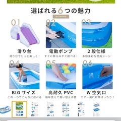 218 : すべり台付きプール ＊2.0m×1.5m の画像