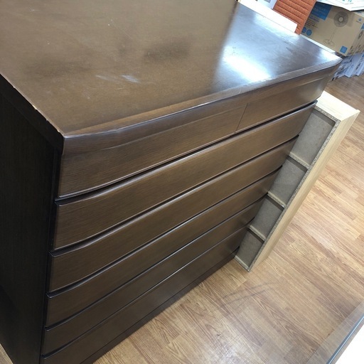 6段チェスト　ナラ　ブラウン　取りに来れる方限定！