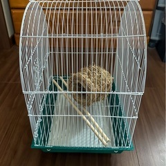 鳥かご 巣付きの画像