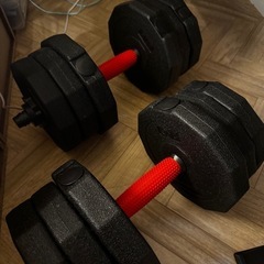 トレーニングベンチ＆ダンベルの画像