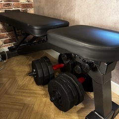 トレーニングベンチ＆ダンベル
