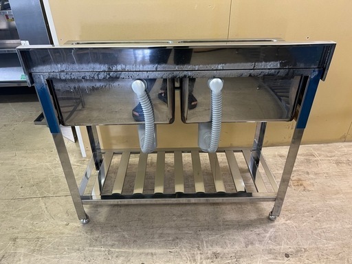 ID:259201　２槽シンク 東製作所 業務用厨房機器 二槽シンクKタイプ 幅750mm KP2