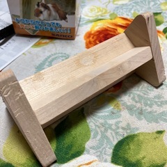 うさぎ🐰さん　カドっこかじり木の画像