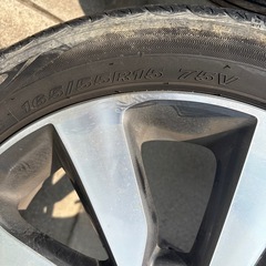 165/55R15 75V タイヤ2本セット(純正ホイール付き)の画像