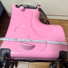 子供が乗れるキャリーケースの画像