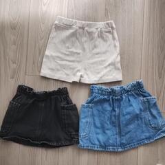 キッズ女の子用ズボンとスカート90の画像