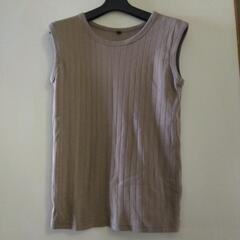 ゆったりサイズ　ヒラキ　レディース　タンクトップ　ブラウンベージ...