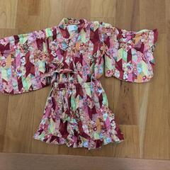 甚平 　子供用　花柄　90サイズの画像