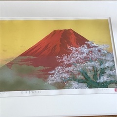 吉祥赤富士桜