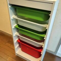 IKEA トロファスト　トレー付き 収納ボックス　おもちゃ箱

