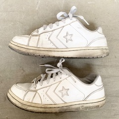 converse コンバース スニーカー シューズ 白 ホワイト 24cmの画像