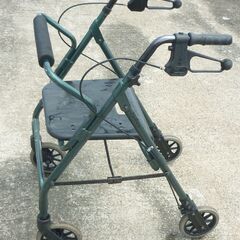 中古 軽量シルバーカー 折りたたみ マーブルグリーン 手押し車 ...