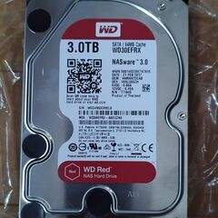 WD Red 3.0TB WD30EFRX NASハードドライブ...