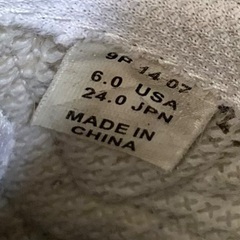 converse コンバース スニーカー シューズ 白 ホワイト 24cmの画像