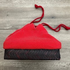 未使用！着物・浴衣用カゴバッグ の画像