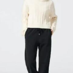 GU スウェット パンツ黒 M の画像