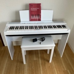 Yamaha 電子ピアノ ホワイト 付属品付き