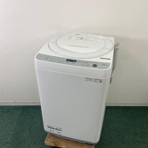 【ご来店限定】＊ シャープ 全自動電気洗濯機　2021年製＊0703-4