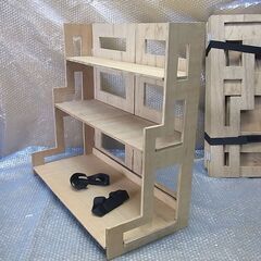 フリマ等 展示用組み立て棚 自作 2個セットの画像