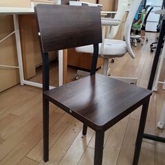 ★リユースのサカイつくば店★TK5761  デスクセット　椅子付 ダークブラウン H75×D45×W75 クリーニング済みの画像