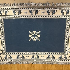 北欧風かわいいギャベ柄の玄関マット 約 60×90 cm｜輸入絨毯専門