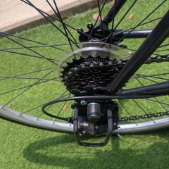 【引取限定】クロスバイク 自転車 シマノ21段変速 軽量  27インチ ネクスタイル NEXTYLE NX-7021-CRの画像