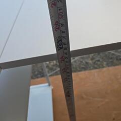 棚付きL字型デスク オシャレの画像