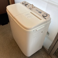 中古　AQUA　アクア　洗濯機　
二槽式洗濯機　2槽式洗濯機　5.2kg　AQW-N52BK　2019年製の画像
