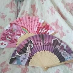 ｷｬﾗｸﾀｰの扇子2点