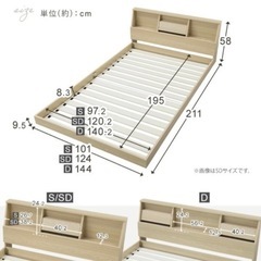 楽天市場】ダブルベッド 中古（ベッド｜インテリア・寝具・収納