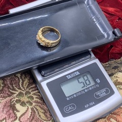 K18 ダイヤモンド　リング　ハートシェイプカット　5.8g 約12号の画像