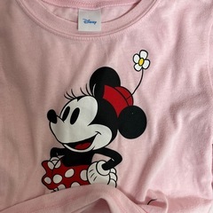 女の子ディズニーミニーマウス ピンクTシャツ130の画像