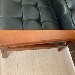 【お話中】レトロ   ビンテージ風　2人掛けソファの画像